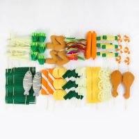 娃娃家仿真织布蔬菜水果食物材料包玩具作业幼儿园不幼儿园 烧烤套餐
