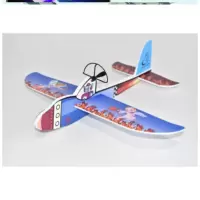 飞机模型拼装会飞组装飞机模型可飞手工塑料制作航模diy电动充电 花色花色 官方标配