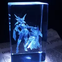 貂蝉荣耀手办李白韩信水晶王者模型周边凤求凰水晶孙悟空蓝牙露娜 孙尚香 纽扣电池款不刻字