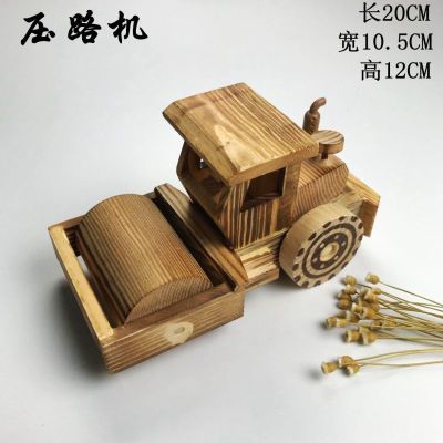 工艺摆件海豚恐龙鳄鱼模型仿真木质玩具儿童松鼠木制木头鱼鲨鱼 杏色杏色
