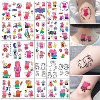 儿童贴红点卡通贴可贴水印防水套装水洗纹身贴纸贴画韩国印花皮肤 小猪30张(买2送1)