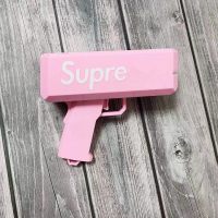 撒钱机飞钱手抛纸币美金美元微商夜场发射器庆祝吐钞机器美钞神器 电池版粉送电池礼盒 含枪+200红纸币