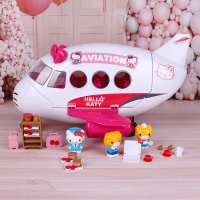直升kitty飞机小伶官方商店凯蒂猫房车玩具女孩巴士玩具hello 685大客机