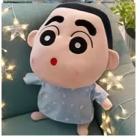 立体超软人偶男宝宝男童一体布偶小号车载娃娃摆件毛绒后窗车公仔 睡衣(圆眼睛)N66 1.2米(送20厘米蜡笔小新)
