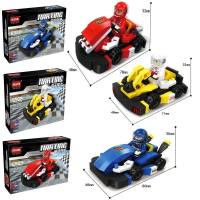 拖车货车兼容乐模型组装输车大卡小汽车高大货运系列拼装积赛车。 三款小卡丁车