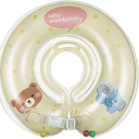 幼儿腋下圈儿童月防后仰圈脖圈可调节新款0-2个婴儿游泳宝宝 圆型大号脖圈送打气筒