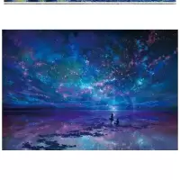 拼图成年减压创意1000片1000块网红带木质大型智力拼图 桔色