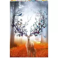 拼图成年减压创意1000片1000块网红带木质大型智力拼图 浅桔色木质福禄3号