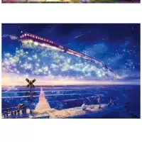 拼图成年减压创意1000片1000块网红带木质大型智力拼图 浅灰色