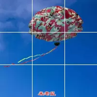 家用儿童传统小学生降落伞高楼空投飞伞女学生手工幼儿园玩具 D38不加灯70cm喜洋洋E32