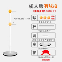 乒乓球训练器自练神器家用儿童网红弹力软轴吸盘式兵兵防近视玩具 成人专业版(合金底座)有球拍