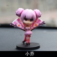 汽车载赵云荣耀车载庄周人偶孙悟空王者手办摆件人物玩具公仔模型 浅灰色 L