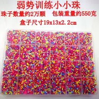 专注力训练玩具珠子弱势训练串珠儿童远视散光精细目力训练男女孩 专业特小珠[建议7岁]送10配件