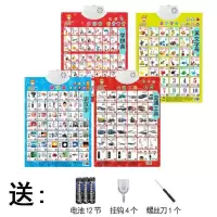 小孩学拼音字母单面神器墙挂大班20197学习图片韵母表彩色4认知卡 拼音+汉字+英文+交通[4张]