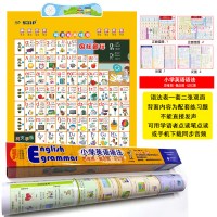 标准发音48个英语国际音标有声挂图小学生音标字母入发声学习机 音标有声挂图+新语法表