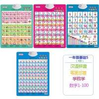 小学生生字认字表宝宝认字有声挂图婴儿学习发声语音识字早教全套 套餐5（4张）