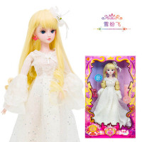 正品叶罗丽娃娃60厘米夜萝莉仙子精灵梦灵冰公主的衣服玩具人偶 雪纷飞[1衣服1鞋子] 60厘米[官方正版,送梳妆6件套]