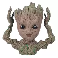 魏妮好 银河护卫队2树人格鲁特Groot小树精电影手办树脂模型玩具 S10新款花盆笔筒 树人格鲁特