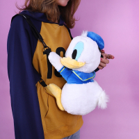 卡通di士尼唐老鸭公仔毛绒双肩包2020新款夏季时尚可爱少女斜挎包