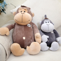 2020热卖猴子公仔毛绒玩具羽绒棉靠垫儿童安抚抱枕生日礼