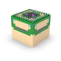 风火轮我的世界像素屋周边积木水晶球吊饰挂件方块水晶球玩具him 末地传送门单元(配水晶球、挂绳) 标准盒装