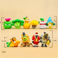 2020热卖拼插寒冰花园人偶植物大战僵尸兼容新年玩具拼装豌豆战争 紫罗兰