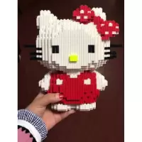 布鲁克超大玛丽SUP马里奥龙猫钻石微小颗粒拼装成人积木玩具 深卡其布色