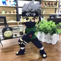 布鲁克超大玛丽SUP马里奥龙猫钻石微小颗粒拼装成人积木玩具 军绿色