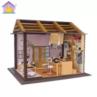 diy房子玩具 创意手工娃娃屋 拼装礼品寿司店生日情人节