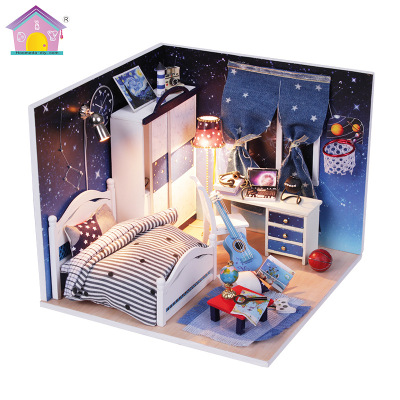 纯手工木制小房子 厂家创意diy小屋 生日带你看星星