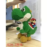 拼插积木拼装成年立体小颗粒儿童玩具拼图迷你马里奥皮卡丘 耀西9002