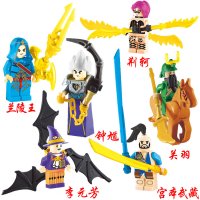 新年幻影忍者金人仔王者人偶大电影拼装积木玩具男孩子8岁 王者荣耀人仔6款