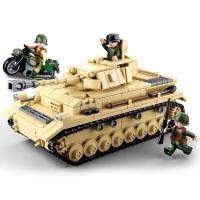 新年积木拼装二战玩具82型“水桶”两栖吉普车M38-B0690 M38-B0693四号坦克