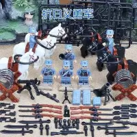 二战积木拼装武器湄公河行动军事抗日战争八路军人仔新年玩具 八路军6款