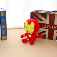 2020热卖复仇者联盟蜘蛛侠钢铁侠公仔玩偶英雄联盟美国队长儿童毛 钢铁侠 全长42—45厘米