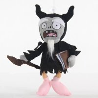 2020店长推荐热卖僵尸玩具植物大战公仔火爆辣椒毛绒玩具新年 黑色魔法师 僵尸30cm,植物15-20cm买三送一