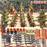 二战八路军打日军国军打仗抗日战争军事人仔积木玩具 山炮小队18人