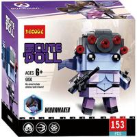 方头仔守望者先锋漫威超级英雄钢铁侠拼装积木玩具七龙珠 天蓝色