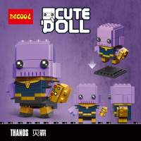 拼装legao积木守望先锋漫威复仇者6联盟钢铁侠机甲蜘蛛侠5岁七龙 紫罗兰