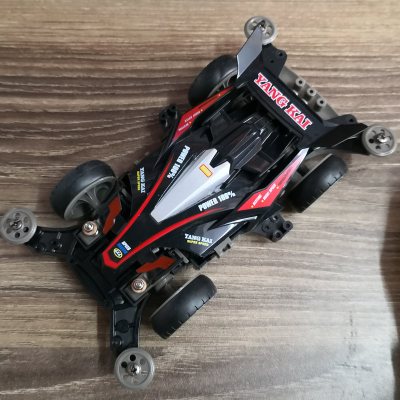 儿童玩具车四驱车兄弟拼装赛车电动汽车竞速系列男孩 黑闪电四驱车 成品车