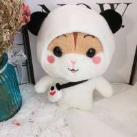 2020热卖ins风超萌小仓鼠 可爱的变装小老鼠公仔少女心毕业季 棕色小熊猫 35厘米