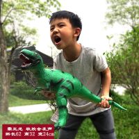 软胶超大号霸王三角腕翼龙模型儿童宝宝仿真动物恐龙塑胶硅胶玩具 大号霸王龙