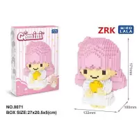 新年塑料积木大号双子星男女宝宝减压拼组装模型儿童玩具 双子星女