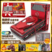 LEGAO复仇者联盟机甲钢铁侠英雄灭霸反浩克人仔男孩拼装积木玩具 蜘蛛侠纪念手册
