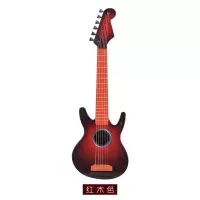贝斯木纹仿真吉他它尤克里里迷你乌克丽丽弹奏儿童乐器玩具琴初学 大贝斯红木色[72cm]送拨片教材