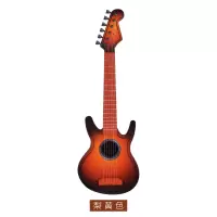 贝斯木纹仿真吉他它尤克里里迷你乌克丽丽弹奏儿童乐器玩具琴初学 大贝斯梨黄色[72cm]送拨片教材
