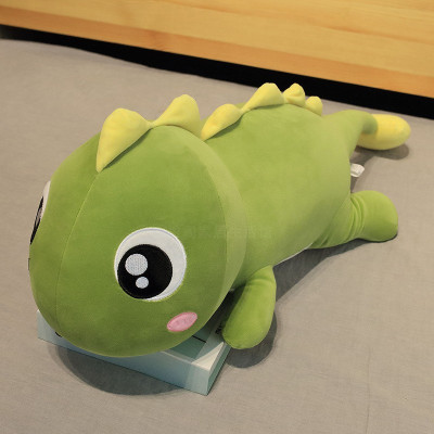 2020热卖可爱恐龙抱枕毛绒玩具女生床上抱着睡觉男孩玩偶长条娃娃 绿色恐龙 1.7米
