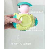 洗澡玩具下雨云朵小鸭子蛋宝宝戏水玩具儿童浴室洒水花洒抖音同款 绿色潜水艇