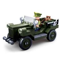 积木新年拼装二战玩具82型“水桶”两栖吉普车M38-B0690 M38-B0682