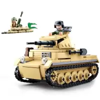 积木新年拼装二战玩具82型“水桶”两栖吉普车M38-B0690 M38-B0691